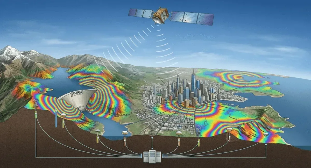 InSAR 衛星雷達地表變形分析